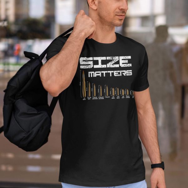 size matters lifestyle black. TON "Size Matters" Unisex Premium T-Shirt - Black