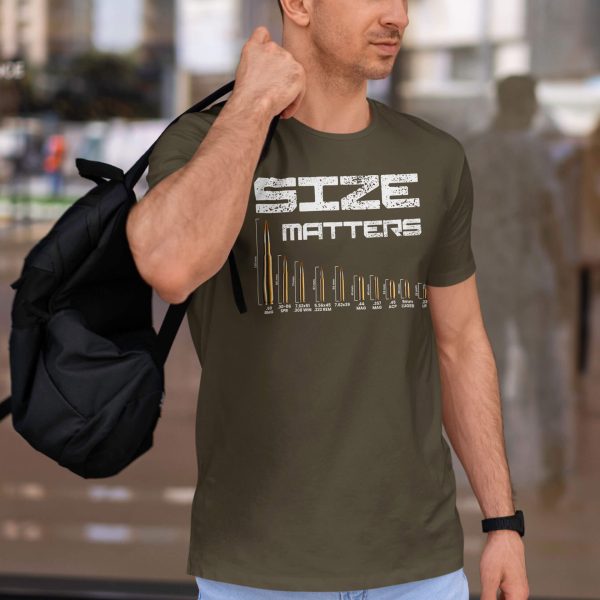 size matters lifestyle olive. TON "Size Matters" Unisex Premium T-Shirt - OD
