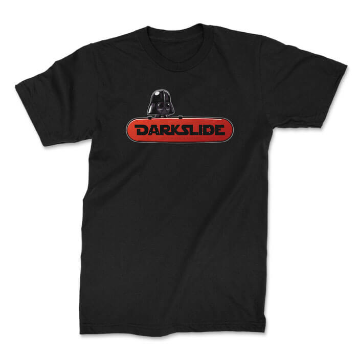 crew neck t-shirt mockups 1. TON "Come to The Darkslide" Unisex Premium T-Shirt - Black