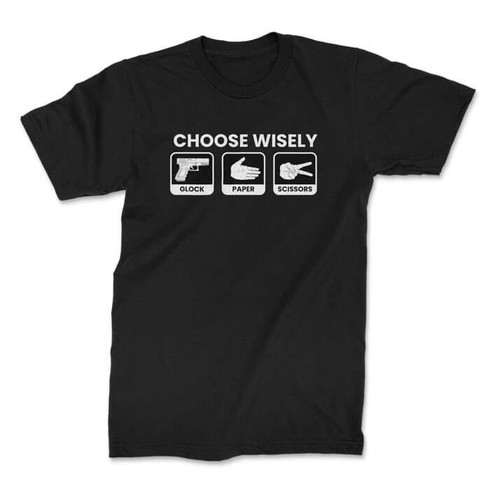 choose wisely front black. TON "Choose Wisely" Unisex Premium T-Shirt - Black