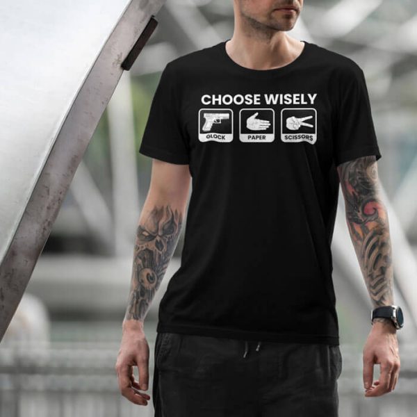 choose wisely lifestyle black. TON "Choose Wisely" Unisex Premium T-Shirt - Black