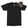 darkslide rose skull rear. TON "Darkslide Skull Rose" Unisex Premium T-Shirt - Black