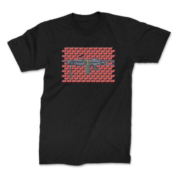 pew pew pew front black. TON "Pew Pew SAW" Unisex Premium T-Shirt - Black