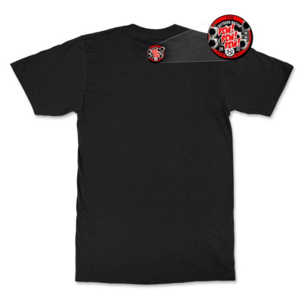 pew pew pew rear black. TON "Pew Pew SAW" Unisex Premium T-Shirt - Black