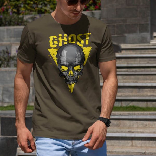 callsign ghost lifestyle olive. TON "Ghost MW2" Unisex Premium T-Shirt - OD