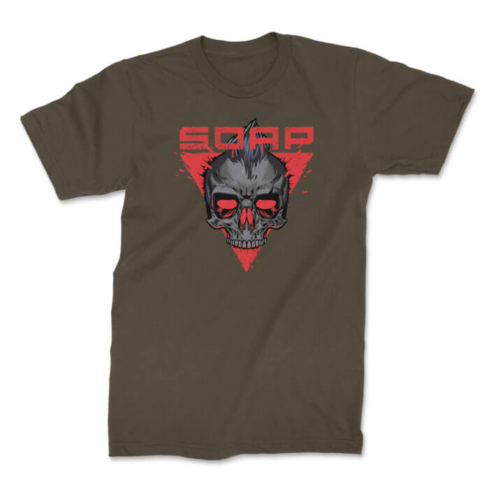 callsign soap front olive. TON "Soap MW2" Unisex Premium T-Shirt - OD