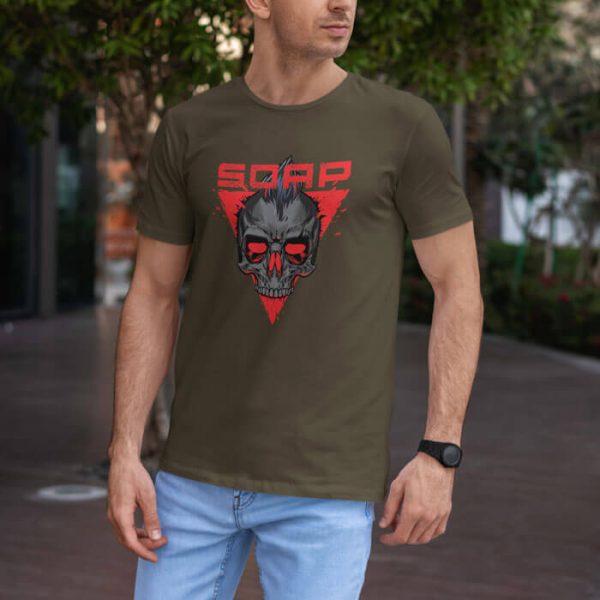 callsign soap lifestyle olive. TON "Soap MW2" Unisex Premium T-Shirt - OD
