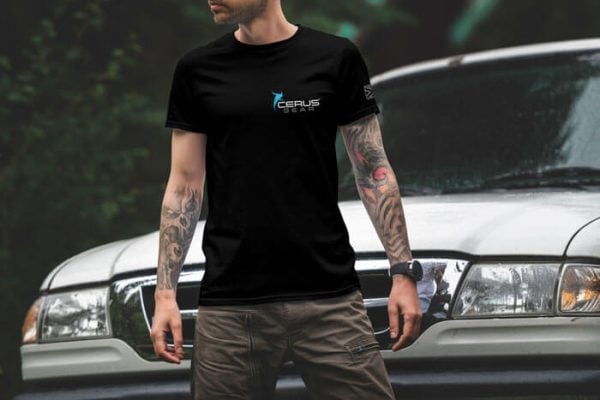 cz p10c lifestyle front. Cerus Gear CZ P10C Schematic Premium T-Shirt - Black