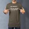 am i perfect lifestyle olive. TON "Am I Perfect" Unisex Premium T-Shirt