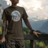 born to fish lifestyle olive. TON "Born To Fish" Unisex Premium T-Shirt