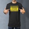 contains alcohol lifestyle black. TON "Contains Alcohol" Unisex Premium T-Shirt