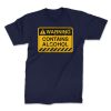 contains alcohol navy front. TON "Contains Alcohol" Unisex Premium T-Shirt