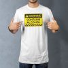 contains alcohol lifestyle white. TON "Contains Alcohol" Unisex Premium T-Shirt