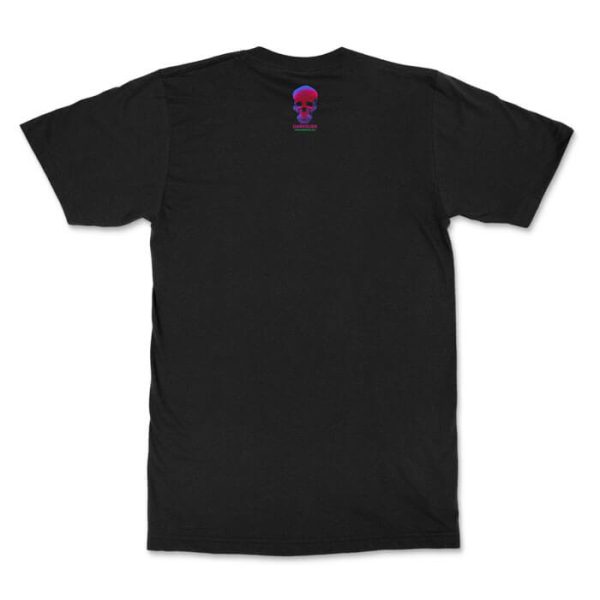 neon skulls back black. TON "Darkslide Neon Skulls" Unisex Premium T-Shirt