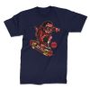 darkslide the red man front navy. TON "Darkslide The Red Man" Unisex Premium T-Shirt