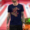 darkslide the red man lifestyle navy. TON "Darkslide The Red Man" Unisex Premium T-Shirt