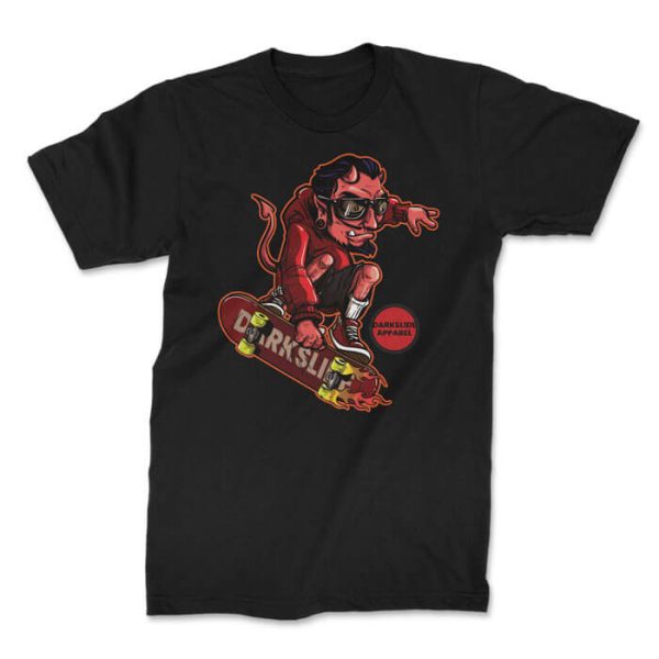 darkslide the red man front black. TON "Darkslide The Red Man" Unisex Premium T-Shirt