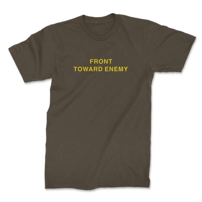 front toward enemy front olive. TON "Front Towards Enemy" Unisex Premium T-Shirt