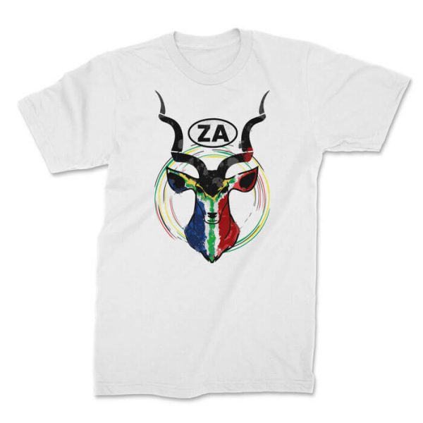 kudu za front white. TON "Kudu ZA" Unisex Premium T-Shirt