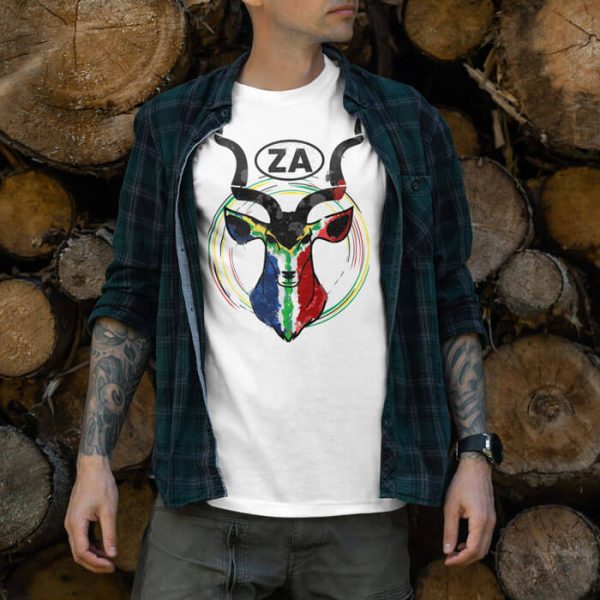 kudu za lifestyle white. TON "Kudu ZA" Unisex Premium T-Shirt