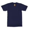 skull with beard classic back navy. TON "With Great Beard - Classic" Unisex Premium T-Shirt