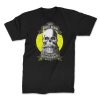 skull with beard classic front black. TON "With Great Beard - Classic" Unisex Premium T-Shirt