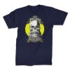 skull with beard classic front navy. TON "With Great Beard - Classic" Unisex Premium T-Shirt