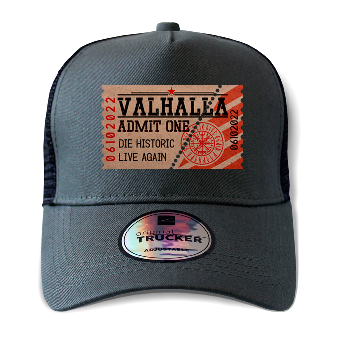 ton-outdoor-6-panel-outdoor-trucker-cap---admit-on. TON "Admit One" Outdoor Trucker Cap