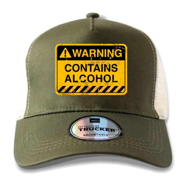 ton-outdoor-6-panel-outdoor-trucker-cap---contains. TON "Contains Alcohol" Outdoor Trucker Cap