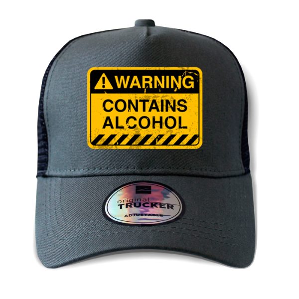 ton-outdoor-6-panel-outdoor-trucker-cap---contains. TON "Contains Alcohol" Outdoor Trucker Cap