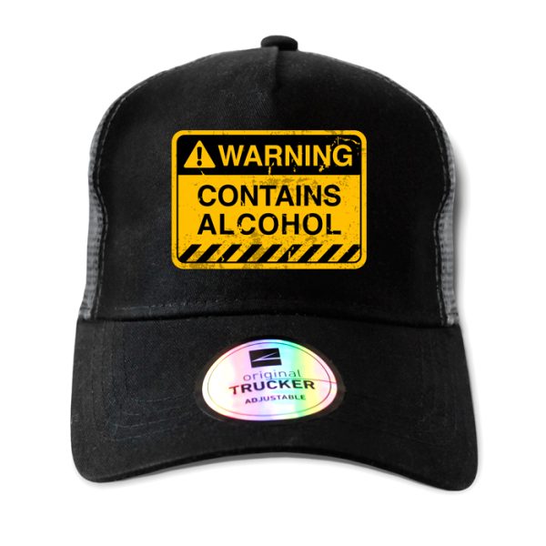 ton-outdoor-6-panel-outdoor-trucker-cap---contains. TON "Contains Alcohol" Outdoor Trucker Cap