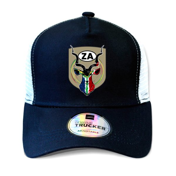 ton-outdoor-6-panel-outdoor-trucker-cap---kudu---n. TON "Kudu ZA" Outdoor Trucker Cap