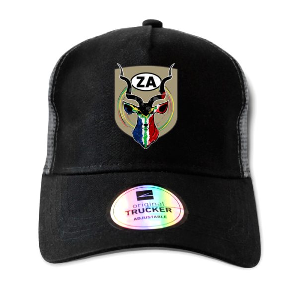 ton-outdoor-6-panel-outdoor-trucker-cap---kudu---b. TON "Kudu ZA" Outdoor Trucker Cap