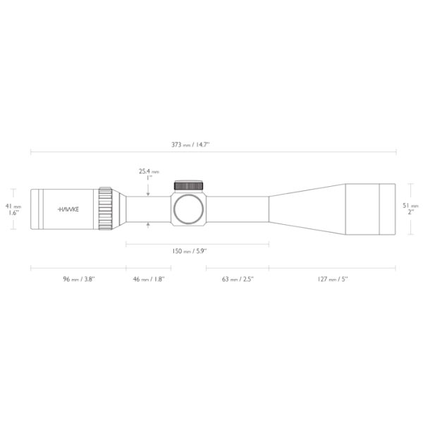 hawke-vantage-scope-6-24x44mm-sf-variable-(half-mi. Hawke Vantage Scope 6-24X44MM SF Variable (Half Mil Dot Reticle)