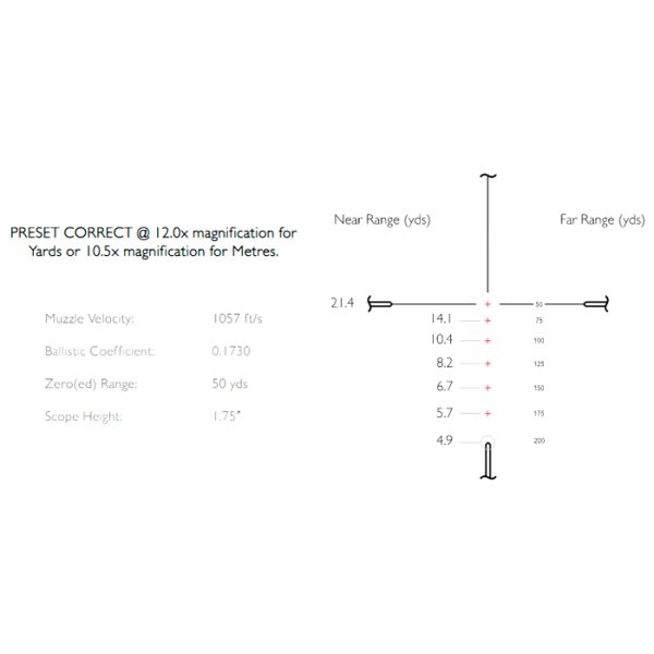 hawke-vantage-scope-4-12x50mm-ir-(rimfire-003-. Hawke Vantage Scope 4-12X50MM IR (Rimfire .22 Sub Reticle 12X)