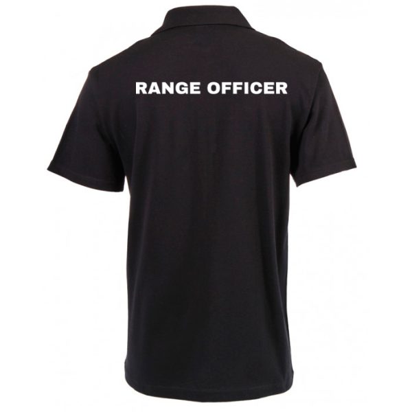 dzi-range-officer-polo-shirt-black-001. DZI "RANGE OFFICER" 180g Cotton Polo Duty Shirt