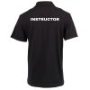 dzi-instructor-polo-shirt-black-001. DZI "INSTRUCTOR" 180g Cotton Polo Duty Shirt
