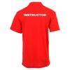 dzi-instructor-polo-shirt-red-001. DZI "INSTRUCTOR" 180g Cotton Polo Duty Shirt