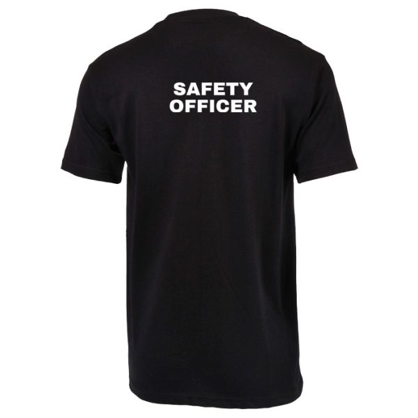 dzi-safety-officer-t-shirt-black-001. DZI "SAFETY OFFICER" 165g Premium Duty T-Shirt