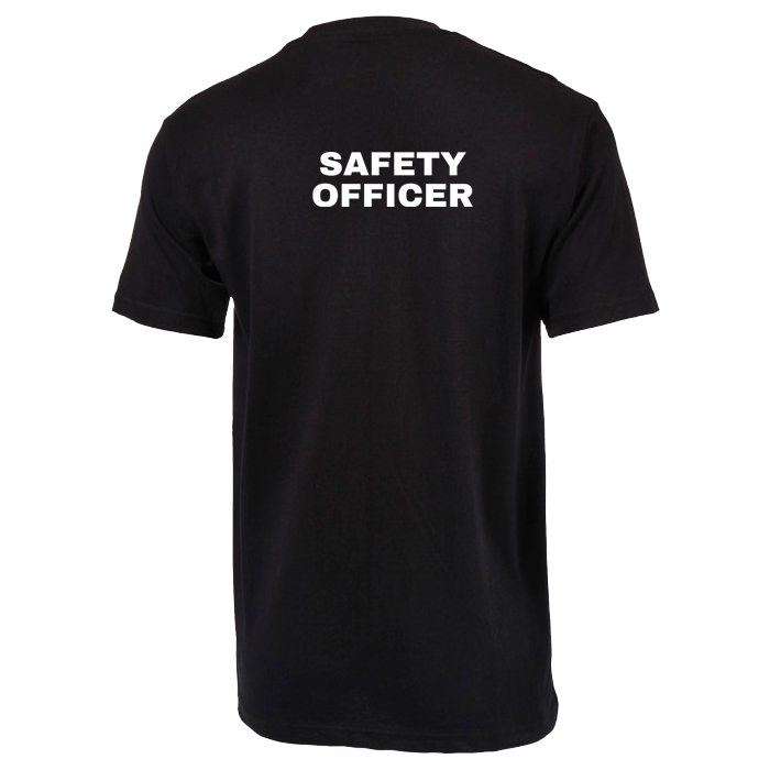 dzi-safety-officer-t-shirt-black-001. DZI "SAFETY OFFICER" 165g Premium Duty T-Shirt