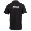 dzi-safety-officer-polo-shirt-black-001. DZI "SAFETY OFFICER" 180g Cotton Polo Duty Shirt