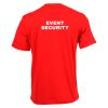 dzi-event-security-t-shirt-red-001. DZI "EVENT SECURITY" 165g Premium Duty T-Shirt