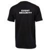 dzi-event-security-t-shirt-black-001. DZI "EVENT SECURITY" 165g Premium Duty T-Shirt