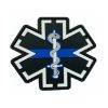 tacspec-emt-star-of-life-blue-line-pvc-velcro-patc. TacSpec "EMT Star of Life Blue Line" PVC Velcro Patch