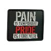 tacspec-pain-is-temporary-pvc-velcro-patch. TacSpec "Pain is Temporary" PVC Velcro Patch - Black/Grey