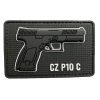 tacspec-cz-p10c-pvc-velcro-patch. TacSpec "CZ P10C" PVC Velcro Patch - Black