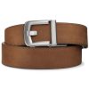 kore-buffalo-leather-belt---brown-001. Kore Reinforced Buffalo Leather Ratcheting Gun Belt with X8 Buckle - Brown - 24" - 44"