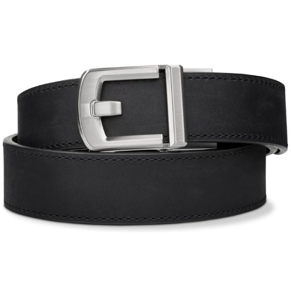 kore-buffalo-leather-belt---black-001. Kore Reinforced Buffalo Leather Ratcheting Gun Belt with X8 Buckle - Black - 24" - 44"