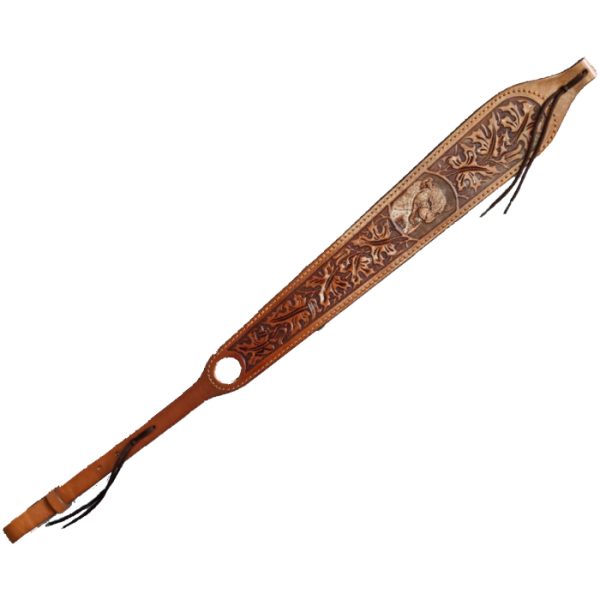 el-paso-embossed-leather-cobra-thumb-hole-rifle-sl. El Paso Embossed Leather Cobra Thumb Hole Rifle Sling - Various