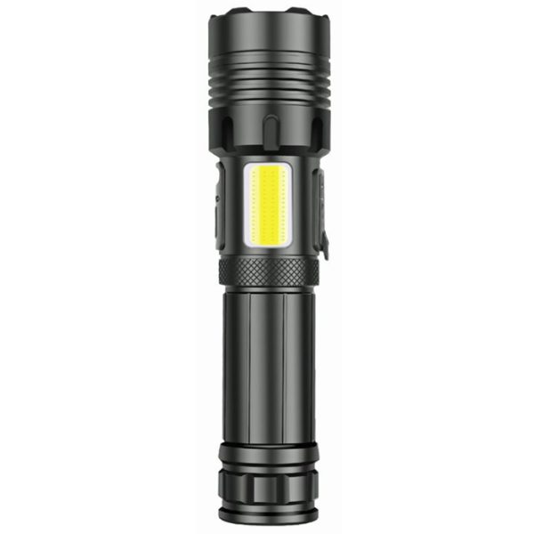 zartek-za-418-002. Zartek ZA-418 High Bright 1500 Lumen LED Rechargable USB Flashlight